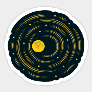 Dream Of Moon And Stars Sticker